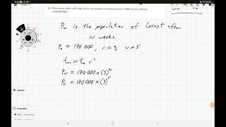 Population Growth with Geometric Sequences