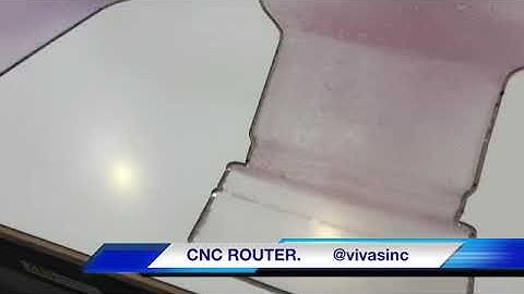 CNC Router cutting dibond. @vivasinc