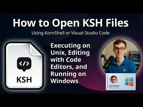 How to Open KSH Files (KornShell Script)