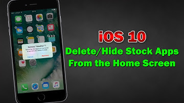 iOS 10: Delete/Hide Stock Apps From the Home Screen (Demo)
