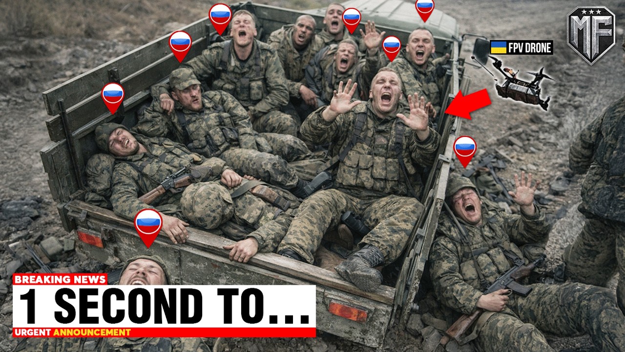 Russian Soldiers Were Riding Together in One Truck - Ukrainian FPV Drone Put an End to It...