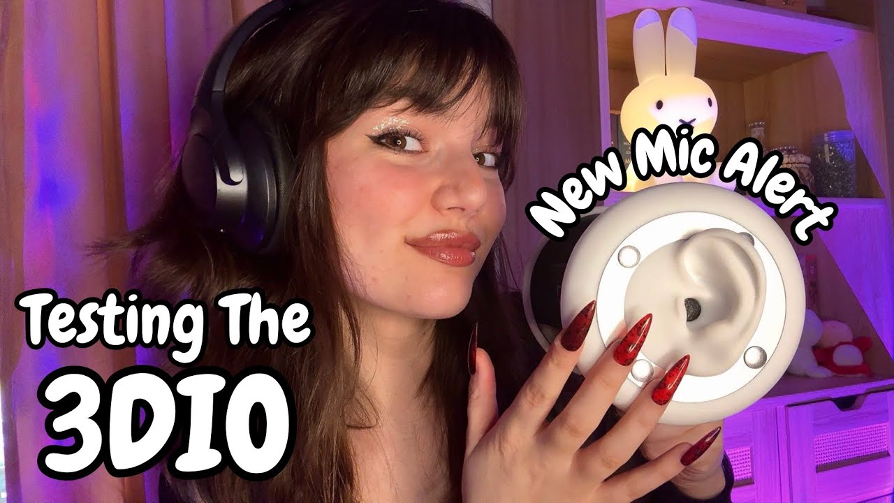 ASMR | Testing The 3DIO Mic ( Fast Ear Massage, Whispers, Fast Ear to Ear Mouth Sounds )
