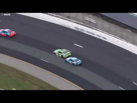 Harvick gives Kyle Busch bump-and-run late