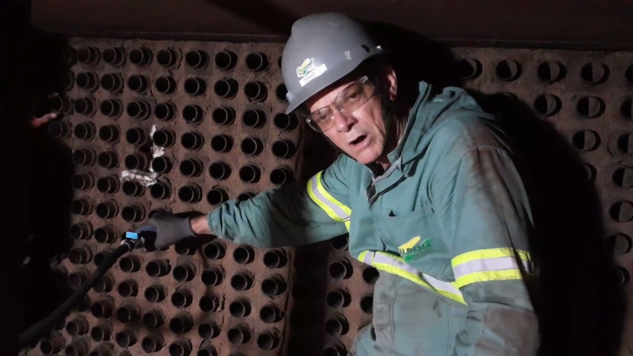 Teste de estanqueidade no pré-ar.