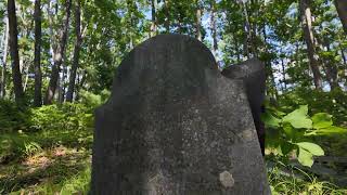 1832 Jordan Family Cemetery, Cape Elizabeth, ME. A Short Quiet Walk on a Warm Summer Afternoon in 4k