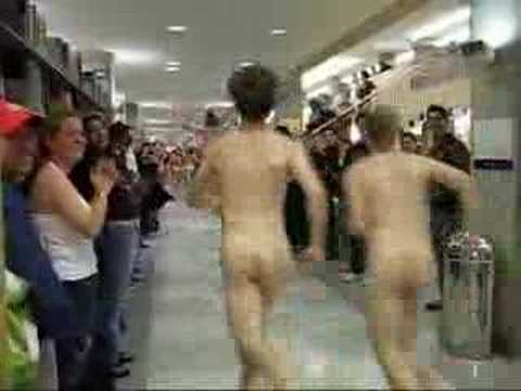 Streakers at Cal's Main Stacks Part 1