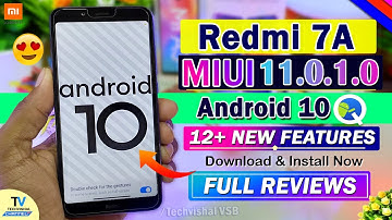 Redmi 7A Android 10 Update MIUI 11.0.1.0 Update Full Review | 12+ New Features | Redmi 7A Android 10
