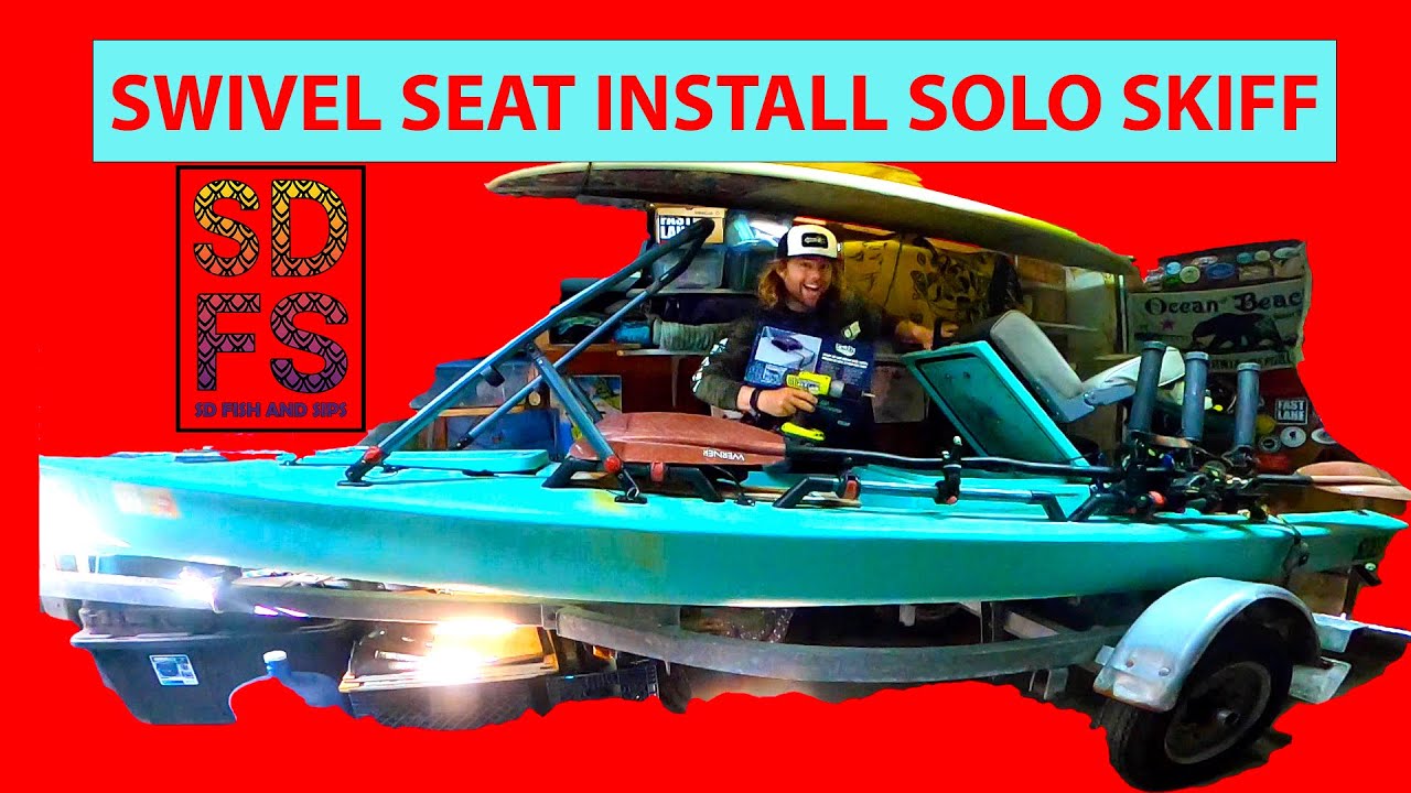 Swivel Seat Install on a Solo Skiff How to Do it Yourself YouTube
