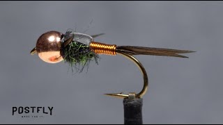 Tie the Copper John  One of the most effective trout fly nymph patterns!
