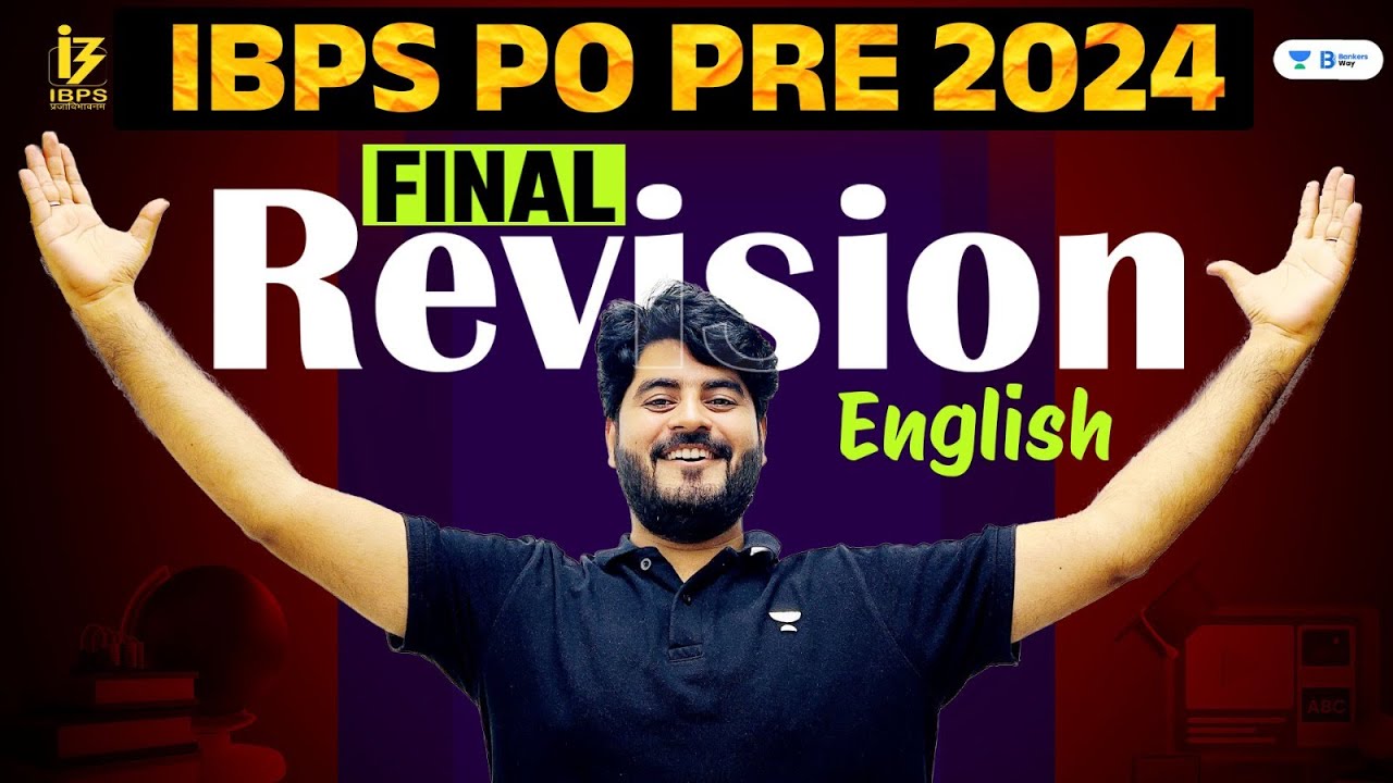 Final English Revision Class For IBPS PO Pre 2024 | Exam Before Exam ...