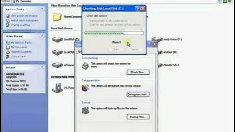 How to remove bad sectors and errors  defragment and backup without using any software in windows xp