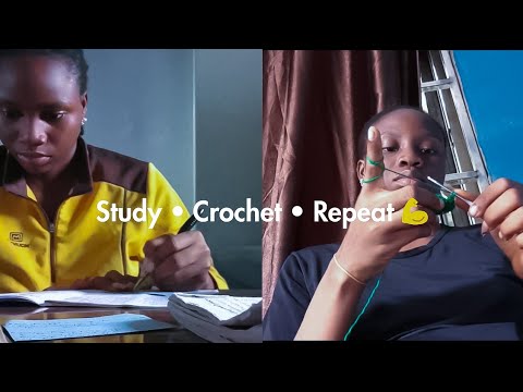 Study For Exam + Crochet With Me |How I Prepare for Exams as a Student 📖🪡