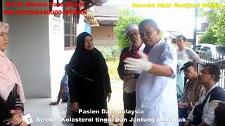 Pasien Malaysia Berobat Ke Medan-Stroke,Kolesterol & Jantung Berlemak
