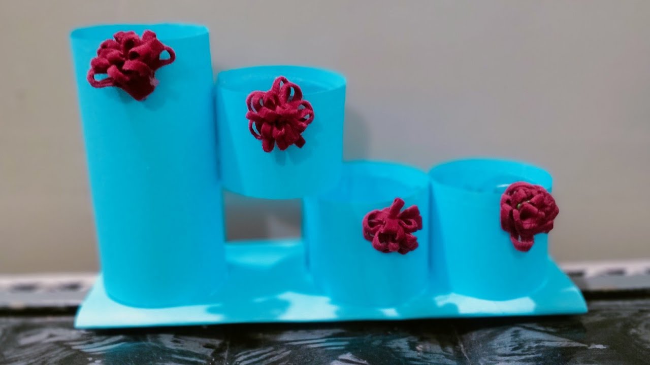 Diy Mini Plastic Bottles Storage Organizer || Plastic bottles pen holder ideas 