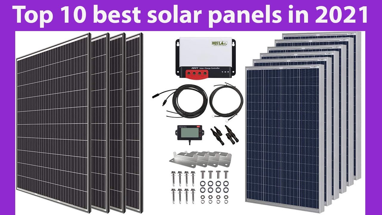 Top 10 best solar panels in 2021 YouTube