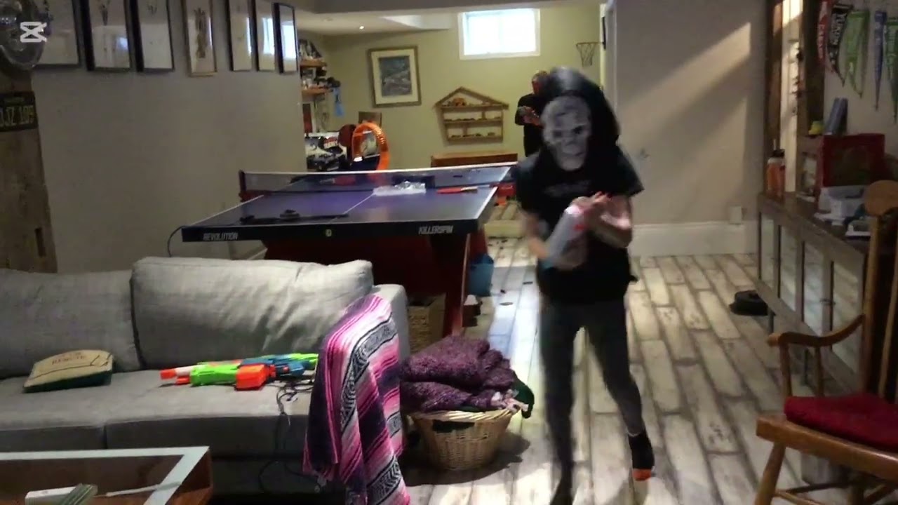 Nerf war against me and my friend 