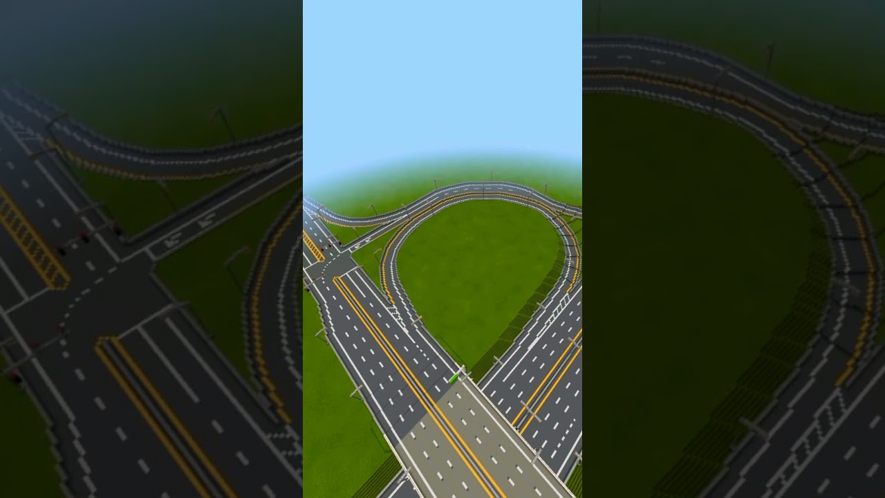 Minecraft - freeway interchanges in Evansburg!