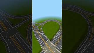 Minecraft - freeway interchanges in Evansburg!