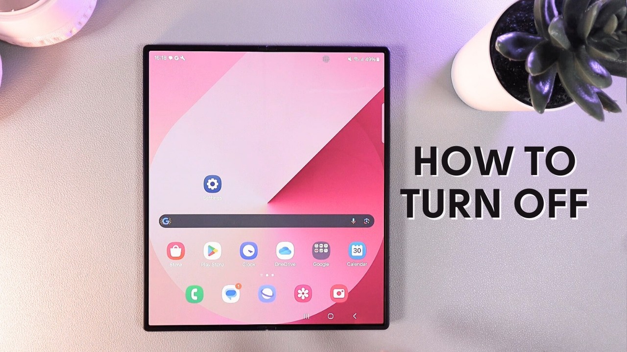 How to Turn Off Samsung Galaxy Z Fold 6: The Complete Guide - YouTube