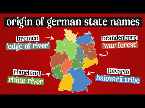 How Did Each German State Get Its Name