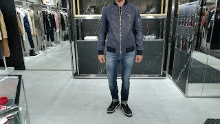 Total-look от Philipp Plein: бомбер Black Crock, футболка, джинсы Dirty denim, сникеры Fresh, review - Видео от Лакшери