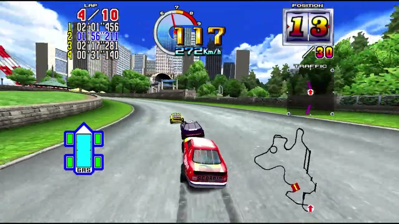 Daytona USA 2 Power Edition: Expert Course Arcade Grand Prix [Automatic] 10 Laps!