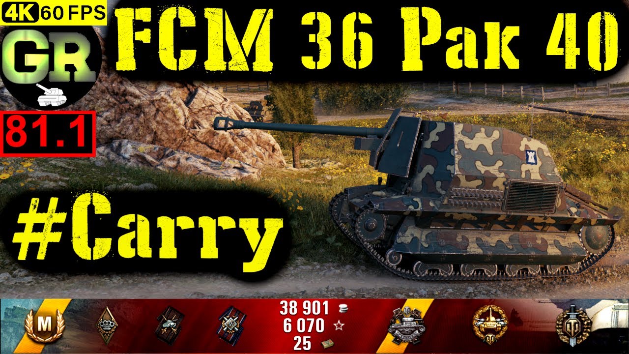 81_World of Tanks FCM 36 Pak 40 WoT Replay - 8 Kills 1.6K DMG(Patch 1.5 ...