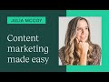 Using content marketing for your business with Julia McCoy