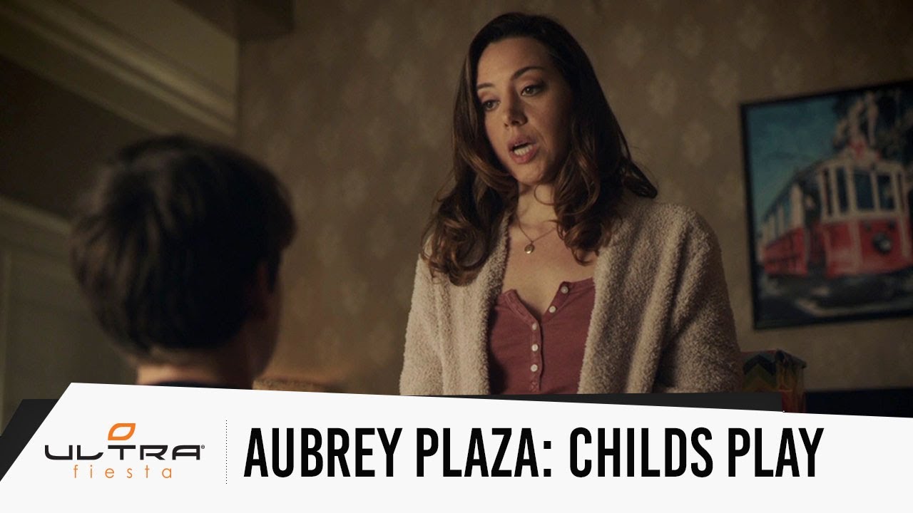 Aubrey Plaza talks about Chucky doll lighting up in flames in the ...