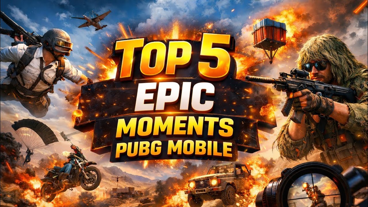 TOP 5 EPIC MOMENTS | PUBG MOBILE 🔥 - YouTube