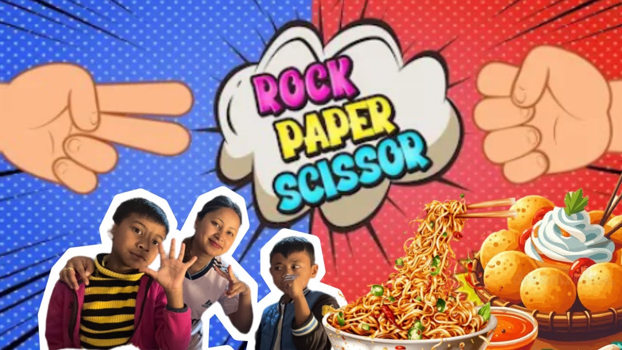 Rock Paper Scissors || games || with my bestie || 🍜🍝🌮🍛