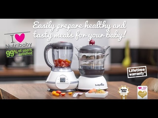 BABYMOOV Robot cuiseur, vapeur mixeur Nutribaby Classic - Crème