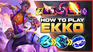 HOW TO PLAY EKKO SEASON 15 | BEST Build & Runes | Season 15 Ekko guide | League of Legends