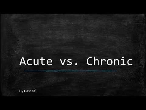 Acute vs. Chronic Condition