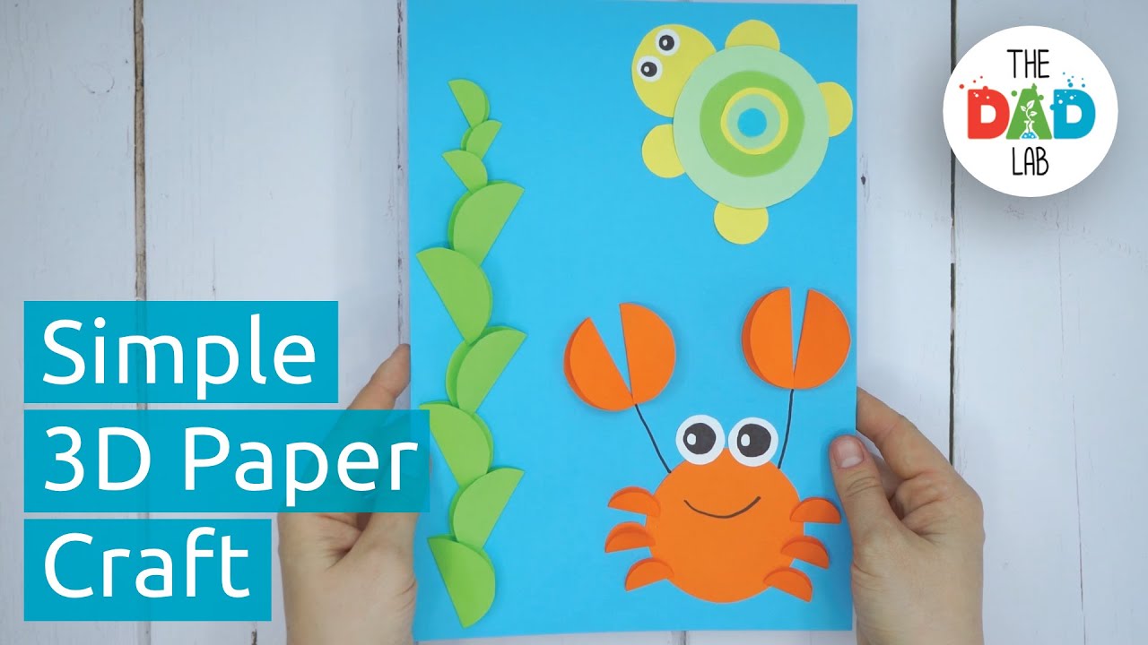 Simple Underwater Paper Craft for Kids YouTube
