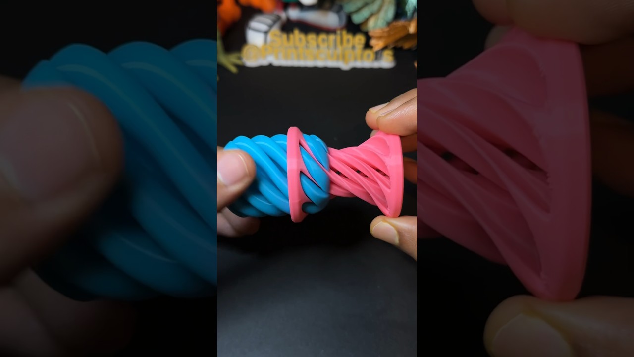 3D Printed Impossible Vortex Passthrough Fidget Toy. 