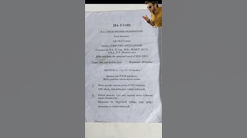 Basic Computer Applications || 1st Semester || Andhra University || Degree