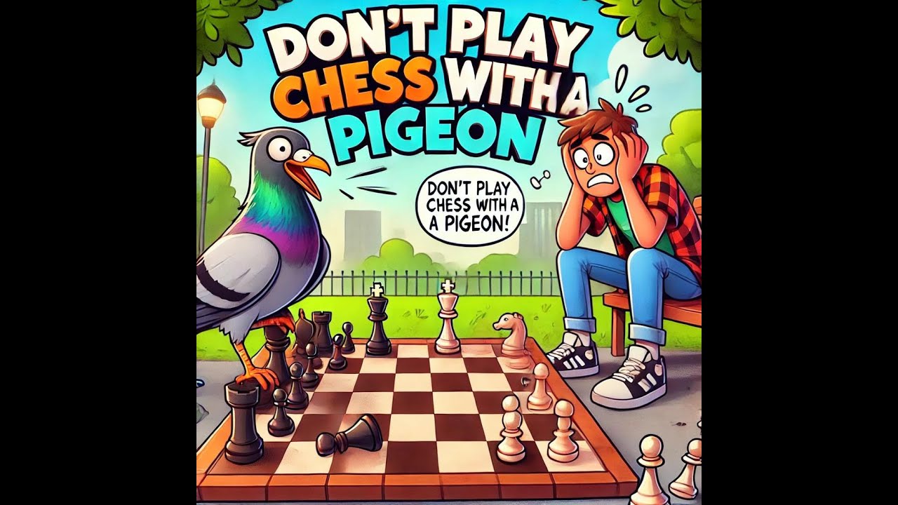 DON'T PLAY CHESS WITH PIGEON