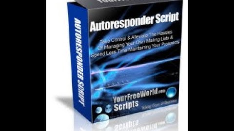 Autoresponder Script Admin area - How to Use