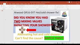 HOT AND COLD Atwood RV SHOWER??? Watts Temperature Mixing Valve Fix to the rescue! Atwood GR16-EXT by RV Shop and Chef 3,302 views 2 years ago 20 minutes