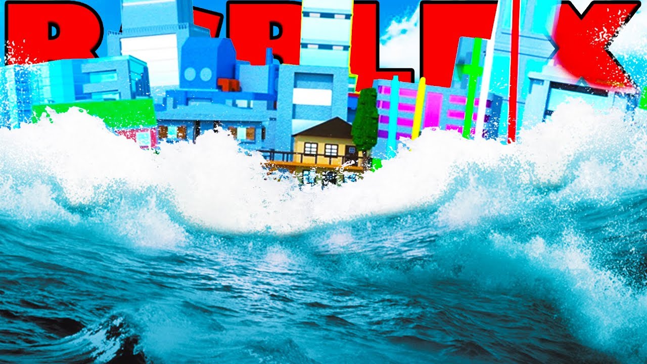 FLASH FLOOD PARKOUR REALISTIC NATURAL DISASTERS IN ROBLOX !