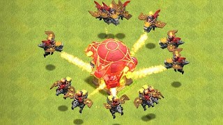 all drag riders mass attack | Clash Of Clans |
