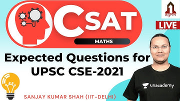 CSAT: Expected Questions for UPSC CSE-2021/22 | Sanjay Kumar Shah