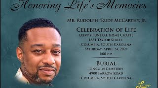 Mr. Rudy McCarthy Jr.  April 24, 2021- Leevy's Funeral Home Livestream