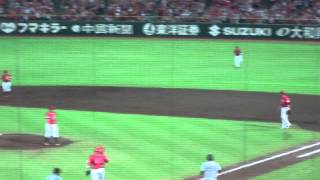 【9回表 クローザー#56中崎 vs 伊藤隼太】 広島東洋カープ vs 阪神タイガース 2015/8