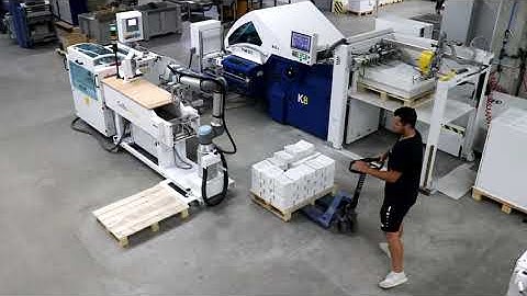 Video review of totally automated folding at Jurgen Pipp Papeirverarbeitung und Versandservice.