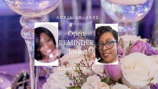 REMINDER: OPEN INVITE\/ COLOR TABLESCAPE SERIES COLLABORATION\/ PURPLE AND YELLOW