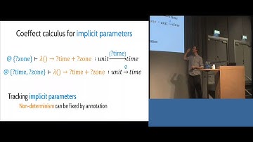 ICFP 2014: Coeffects: A Calculus of Context-Dependent Computation - Tomas Petricek