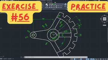 AutoCAD 2D Drawing Practice for Beginners #56