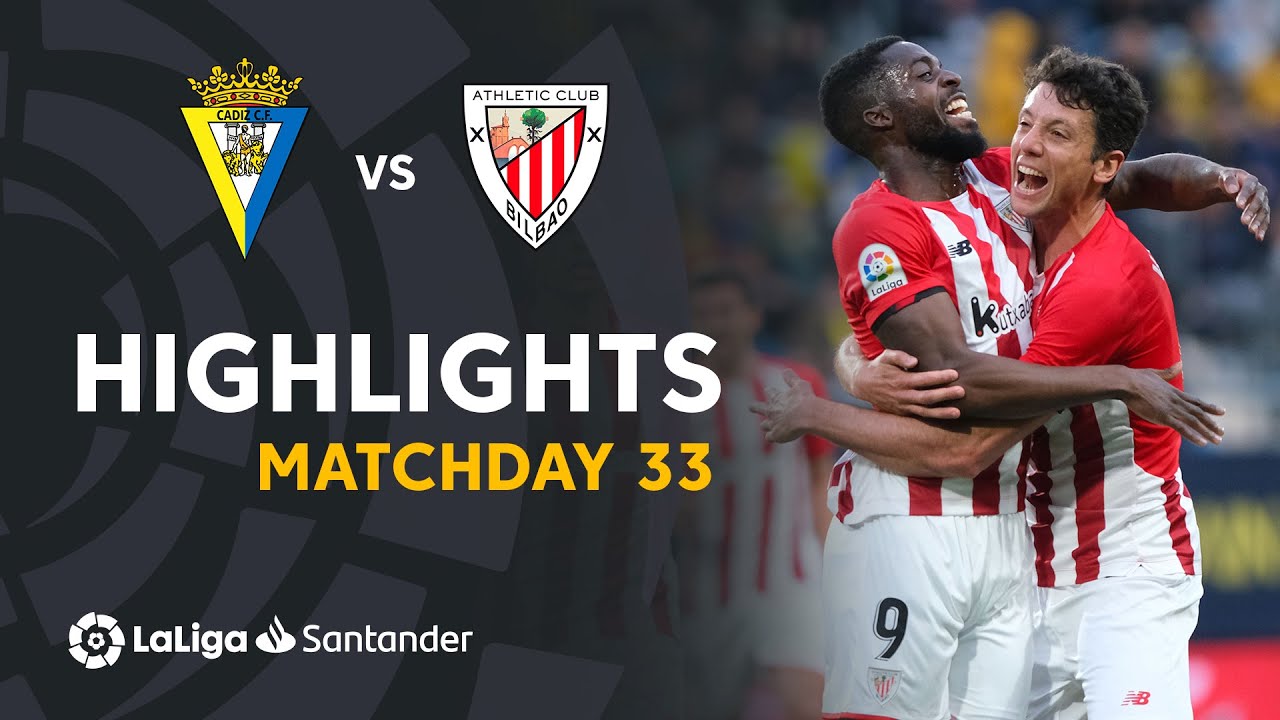 Resumen de Cádiz CF vs Athletic Club (2-3)